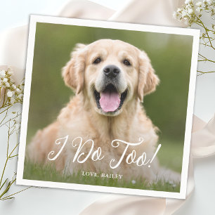 Ik Doe Ook Eenvoudig Moderne Aangepaste Foto Hond  Servet