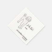 Ik doe ook hond gepersonaliseerde gouden doodle br servet (Hoek)