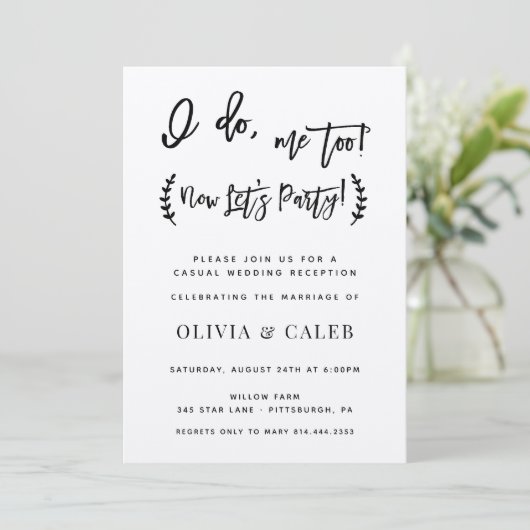 Ik doe ook mee Ontvangst Uitnodiging (Staand voorkant)