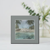 "Ik doe" op de uitnodiging voor een bruiloft op de (Staand voorkant)