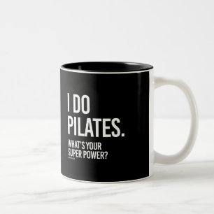 Ik doe Pilates - Wat is jouw superkracht -    Girl Tweekleurige Koffiemok