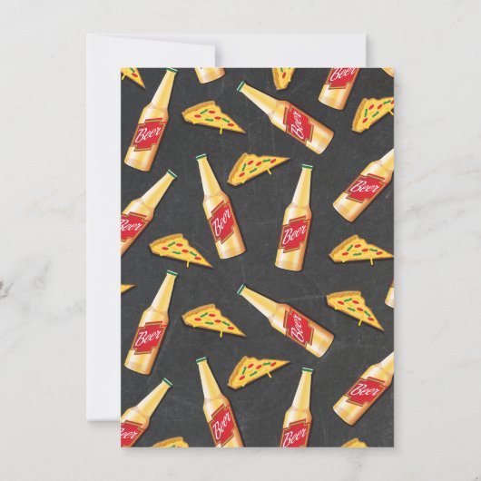 Ik doe Pizza en Brew repetities Kaart (Achterkant)