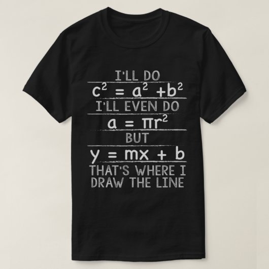 Ik doe Pythagorean Theorem Wiskunde Funny T-Shirt (Design voorkant)