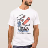 Ik doe random gravity checks Funny pilot Gezegde T-shirt (Voorkant)