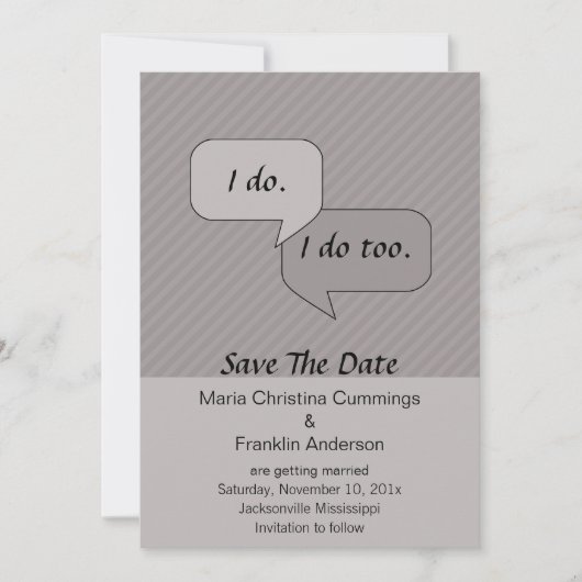 Ik Doe Save The Date Aankondiging (Voorkant)