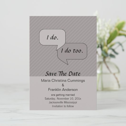 Ik Doe Save The Date Aankondiging (Staand voorkant)