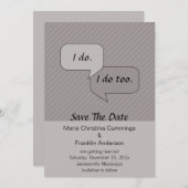 Ik Doe Save The Date Aankondiging (Voorkant / Achterkant)