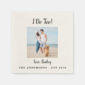 Ik doe te aangepaste fotoweddenschappen servet (Voorkant)