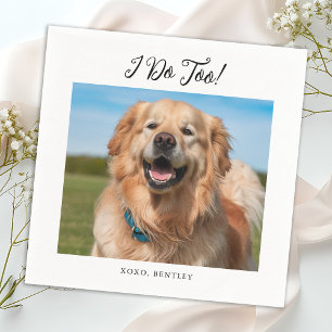 Ik doe te eenvoudige moderne Schattigee foto Hond  Servet