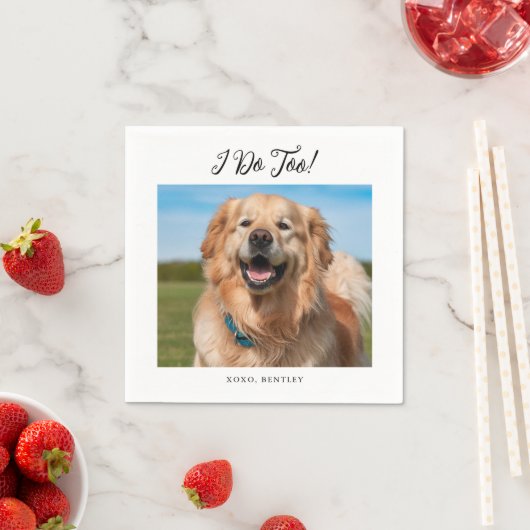 Ik doe te eenvoudige moderne Schattigee foto Hond  Servet (Insitu)