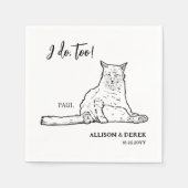 Ik doe te minimalistisch hondenbonnen servet (Voorkant)