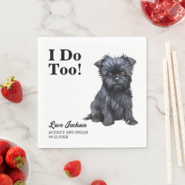 Ik Doe Te Ook Een Affen Pinscher Trouwreceptie Servet