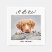 Ik doe te simpele foto's met een paardenweddenscha servet (Voorkant)