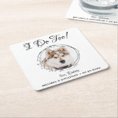 Ik doe te veel elegante foto-hondenweddenschap kartonnen onderzetters (Schuin)