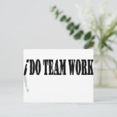 Ik doe teamwork briefkaart (Staand voorkant)
