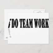 Ik doe teamwork briefkaart (Voorkant / Achterkant)