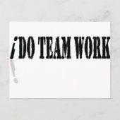 Ik doe teamwork briefkaart (Voorkant)