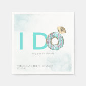 Ik Doe | Trouw Bruiloft Donut Thema Verjaardagsfee Servet (Voorkant)