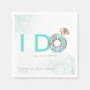 Ik Doe   Trouwfeest met Donut-thema Persoonlijk Servet