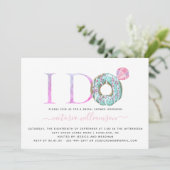 Ik Doe | Trouwfeest Uitnodiging Donut Thema (Staand voorkant)