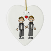 Ik doe twee boodschappen keramisch ornament (Rechts)