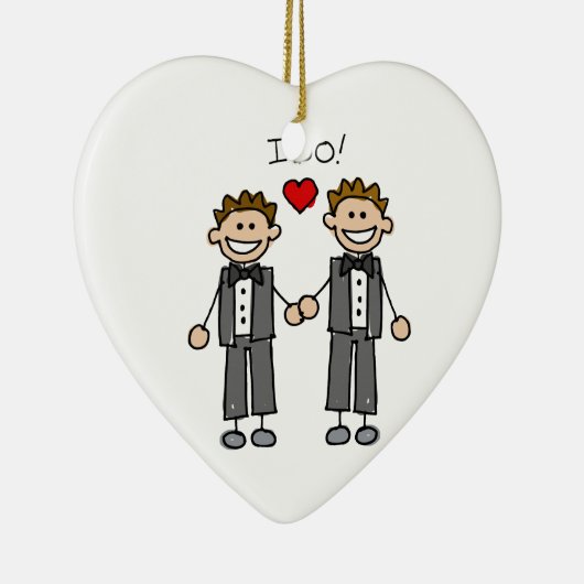 Ik doe twee boodschappen keramisch ornament (Rechts)