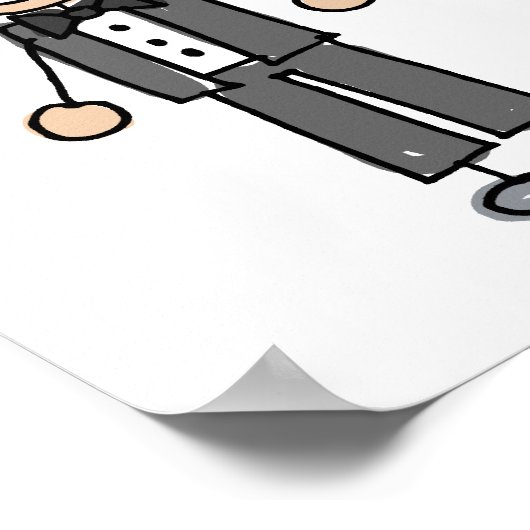 Ik doe twee boodschappen poster (Hoek)