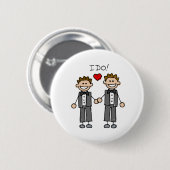 Ik doe twee boodschappen ronde button 5,7 cm (Voorkant /achterkant)