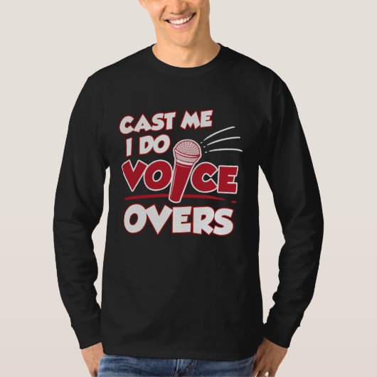 Ik doe voice-overs Stemacteur Stemopname Kunstenaa T-shirt (Voorkant)