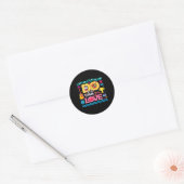 Ik doe waar ik van hou ronde sticker (Envelop)