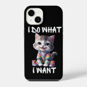 Ik doe wat ik nodig heb Schattigee Cat iPhone-hoes iPhone Hoesje (Achterkant)