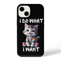 Ik doe wat ik nodig heb Schattigee Cat iPhone-hoes
