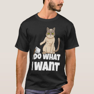 Ik Doe Wat Ik Wil Boze Kat Kitten T-shirt