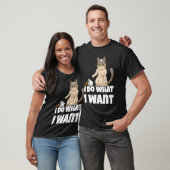 Ik Doe Wat Ik Wil Boze Kat Kitten T-shirt (Unisex)