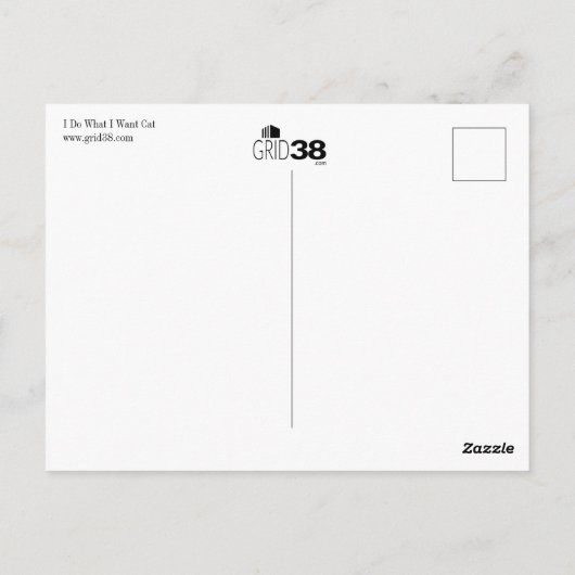 Ik doe wat ik wil Briefkaart (Achterkant)