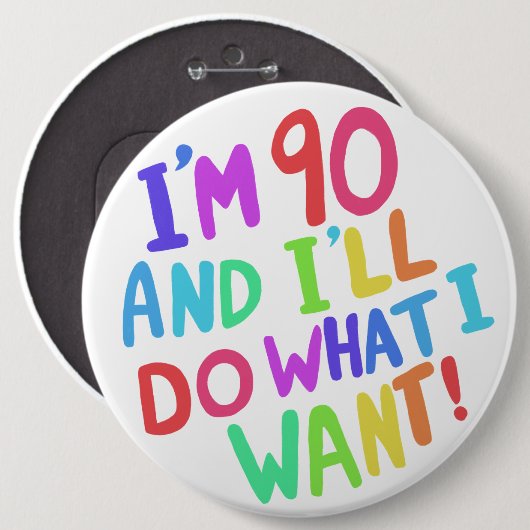 IK DOE WAT IK WIL BUTTON (Voorkant /achterkant)