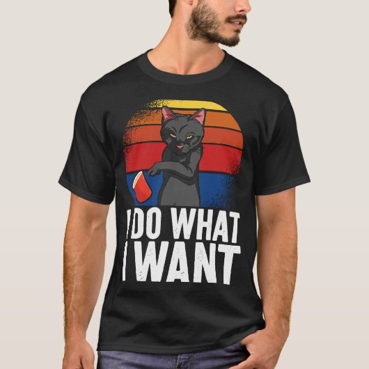Ik doe wat ik wil Cat Apparel T-shirt (Voorkant)