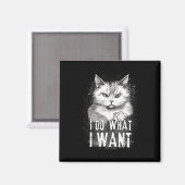 Ik doe wat ik wil Cat Halloween Fun Cat Halloween Magneet (Voorkant / Achterkant)