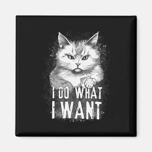 Ik doe wat ik wil Cat Halloween Fun Cat Halloween Magneet (Voorkant)