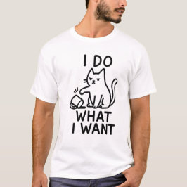 Ik doe wat ik wil Cat Shirt - Funny Rebel T-shirt