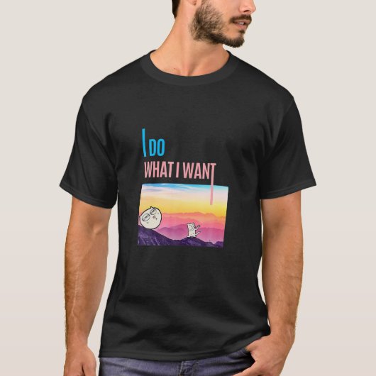 Ik doe wat ik wil dat Cat Lover Funny T-shirt (Voorkant)
