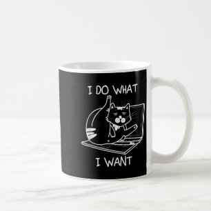 Ik doe wat ik wil dat Cat Memes Hacker Security Fu Koffiemok