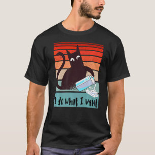 Ik doe wat ik wil dat Funny rebellenkat over de mu T-shirt