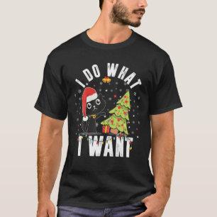 Ik doe wat ik wil dat grappige Humor kerstmis T-shirt
