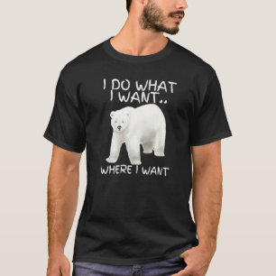 Ik doe wat ik wil dat het Beer van de zomer bloeme T-shirt