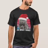 Ik doe wat ik wil dat kattekattenkat t-shirt (Voorkant)