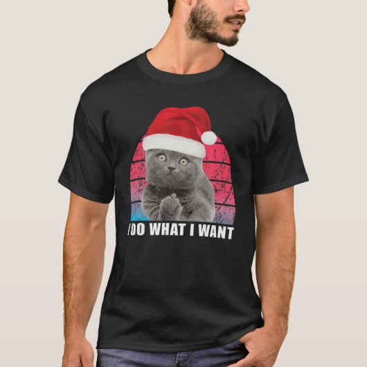 Ik doe wat ik wil dat kattekattenkat t-shirt (Voorkant)