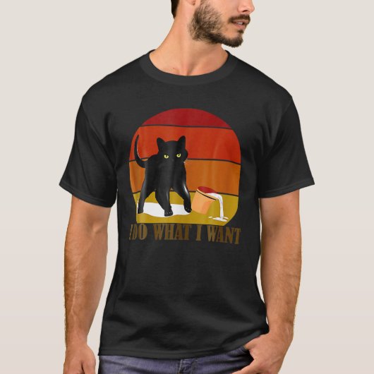 Ik doe wat ik wil dat kattekopsterd t-shirt (Voorkant)