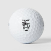 ik doe wat ik wil dat katteneigenaar golfballen (Voorkant)