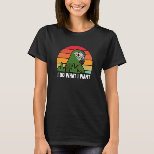 Ik doe wat ik wil dat Parrot dat ik Macaw T-shirt (Voorkant)